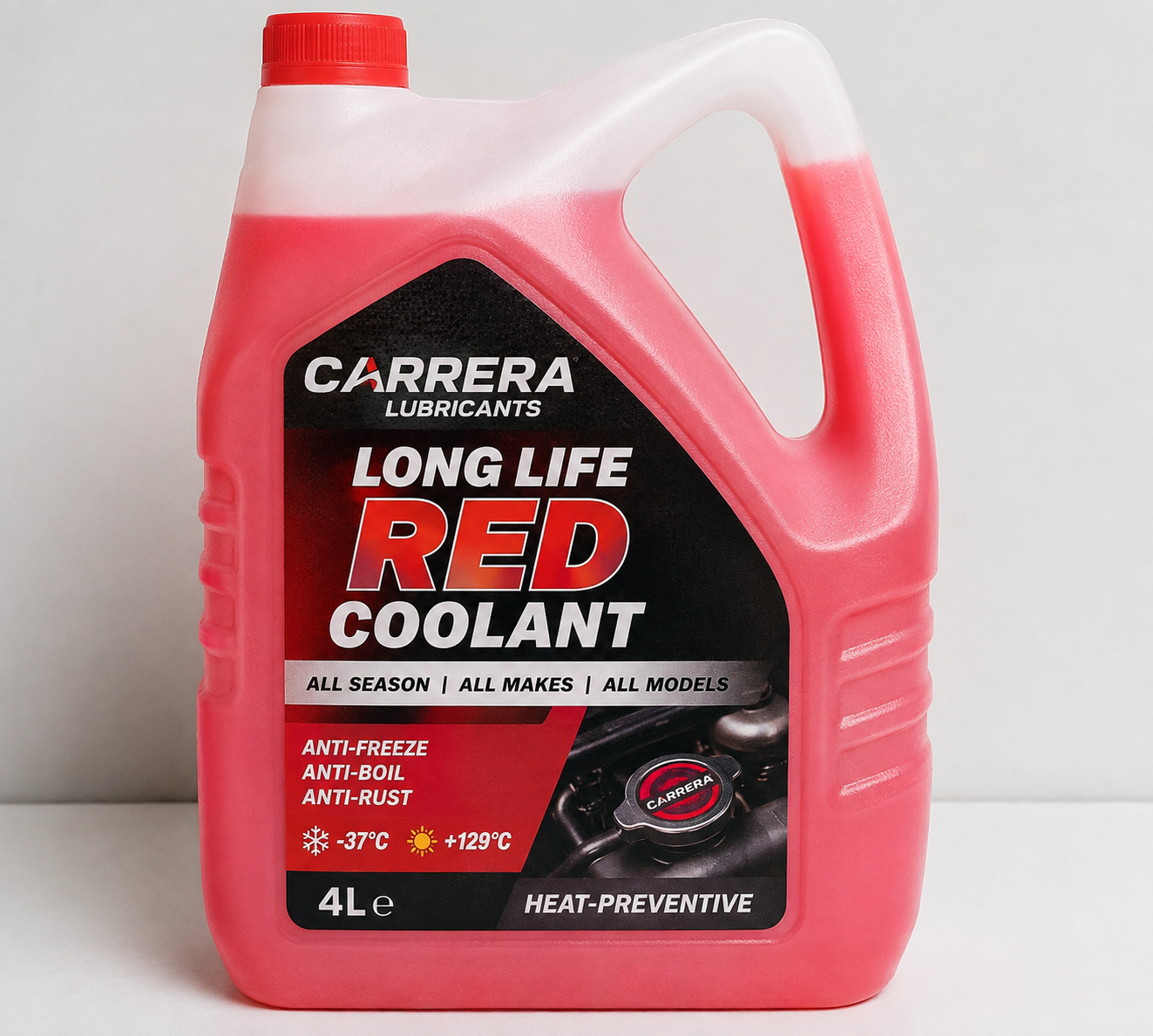 carrera long life red coolant 4 liter (heat preventive) carrera long life red coolant 4 liter (heat preventive)
